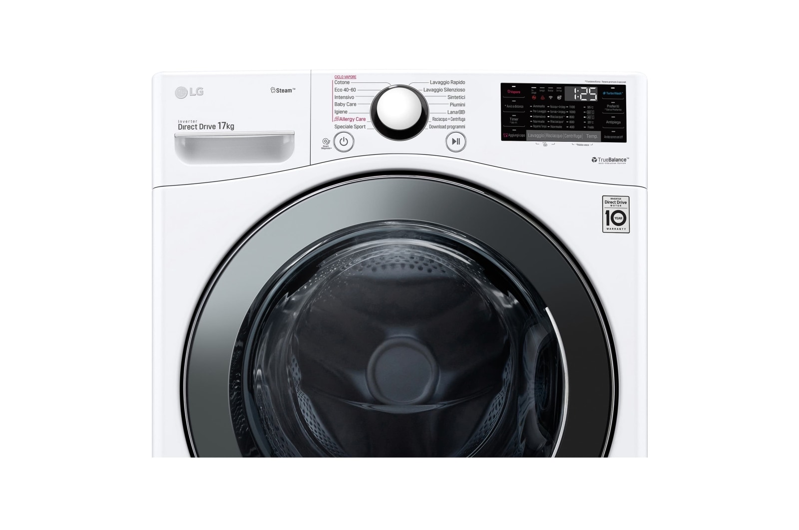 LG Lavadora LG F1P1CY2W, 17 kg, E, Blanco, 1100rpm, Serie  XXL, F1P1CY2W