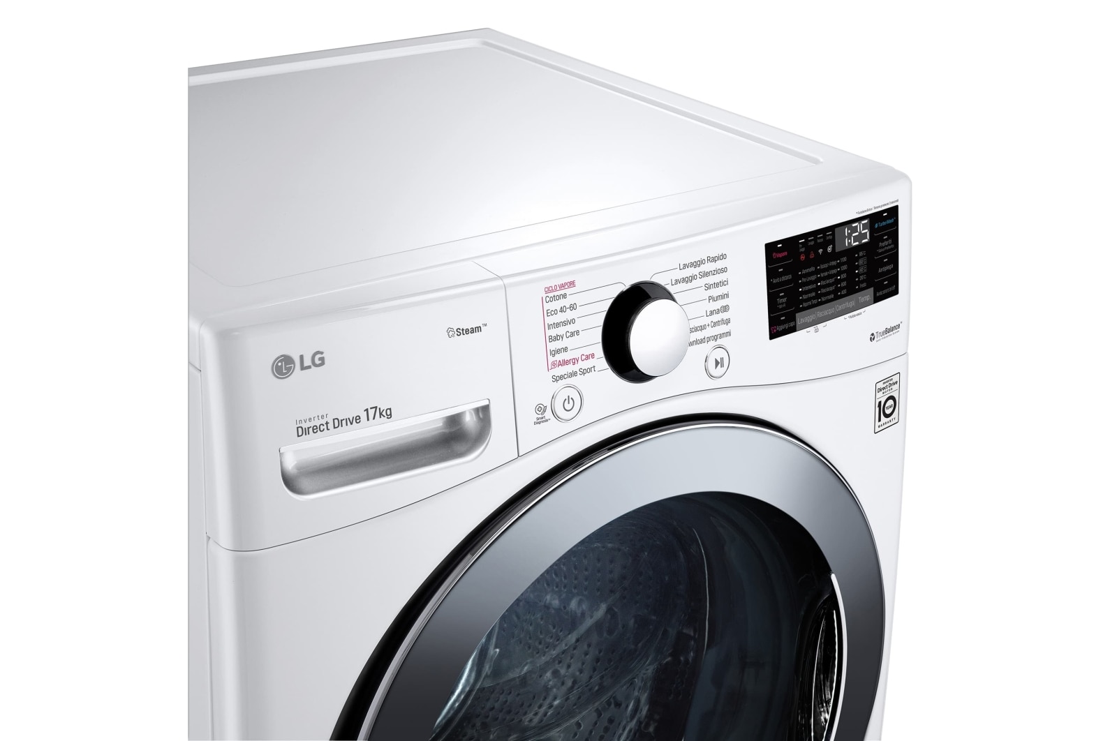 LG Lavadora LG F1P1CY2W, 17 kg, E, Blanco, 1100rpm, Serie  XXL, F1P1CY2W