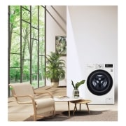 LG Lavasecadora inteligente AI Direct Drive 8,5/5kg, 1200rpm, Clasificación C(lavado)/E(secado), Blanca, Serie 500 Fondo especial, F2DV5S85S2W
