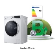 LG Lavadora 8kg 1200rpm, Clasificación B, Serie 100, F2WT2008S3W