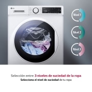 LG Lavadora 8kg 1200rpm, Clasificación B, Serie 100, F2WT2008S3W