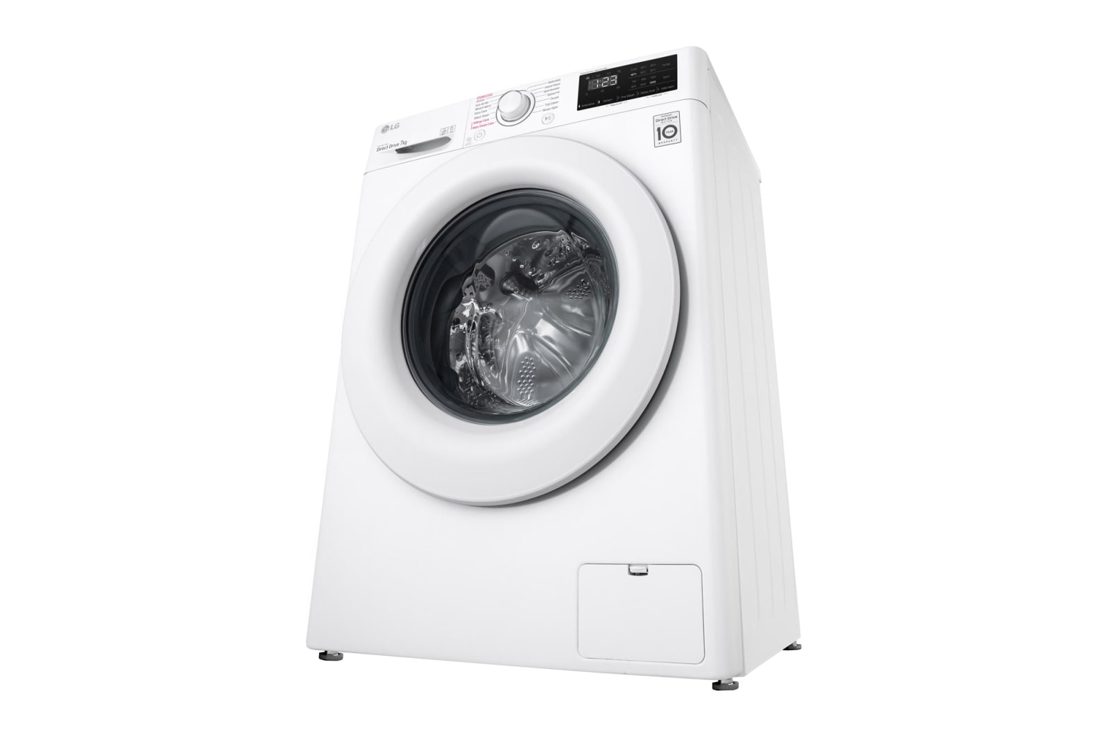 LG Lavadora AI Direct Drive con Vapor 7kg, 1200 Clasificación D, Blanca, Serie 300, F2WV3S70S3W