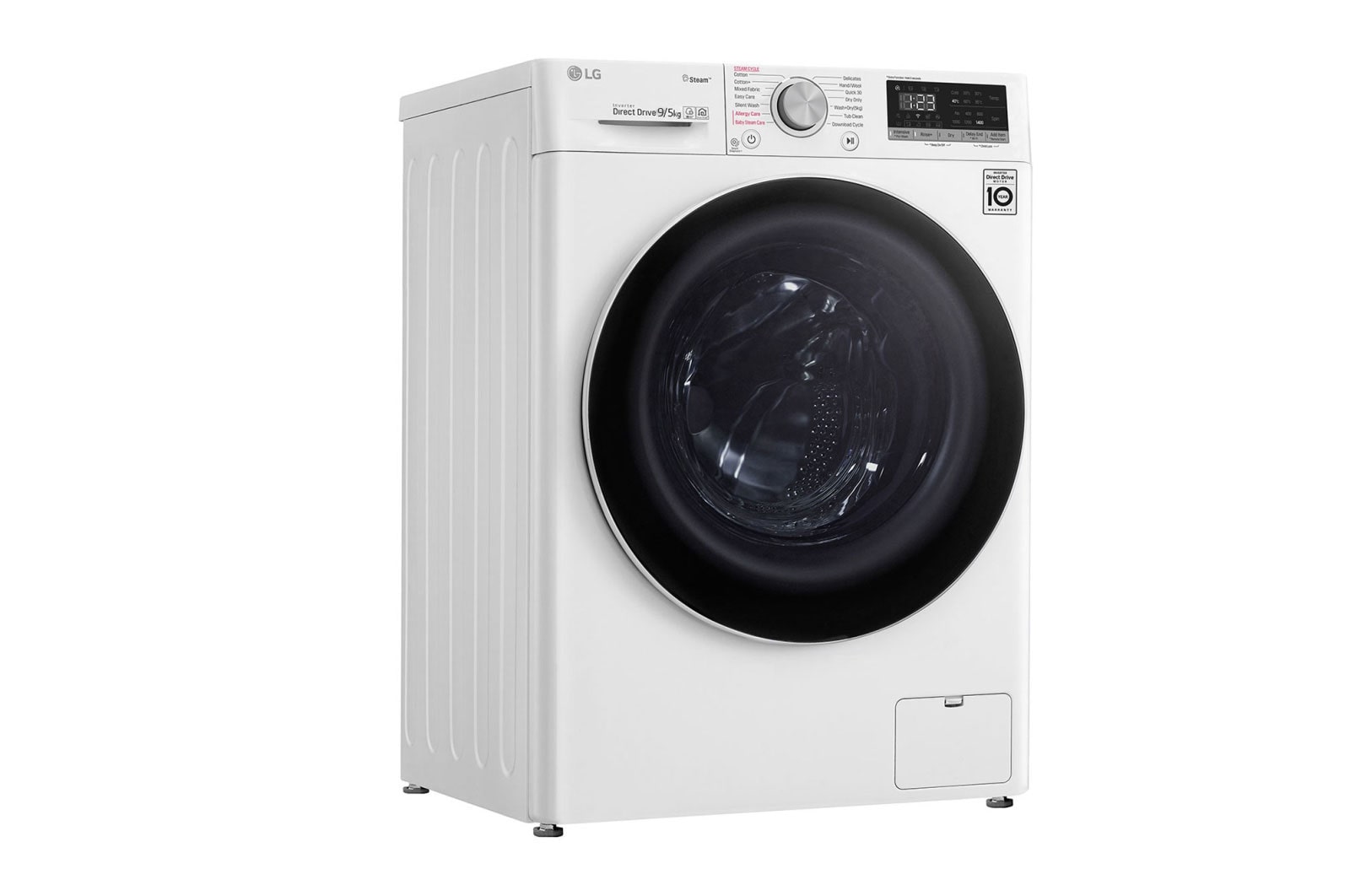 LG Lavasecadora inteligente AI Direct Drive 9/5kg, 1400rpm, Clasificación E, Blanca, Serie 400, F4DN4009S0W