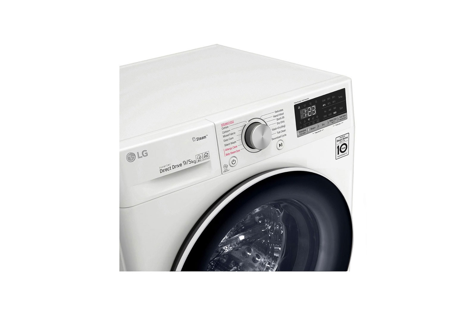 LG Lavasecadora inteligente AI Direct Drive 9/5kg, 1400rpm, Clasificación E, Blanca, Serie 400, F4DN4009S0W
