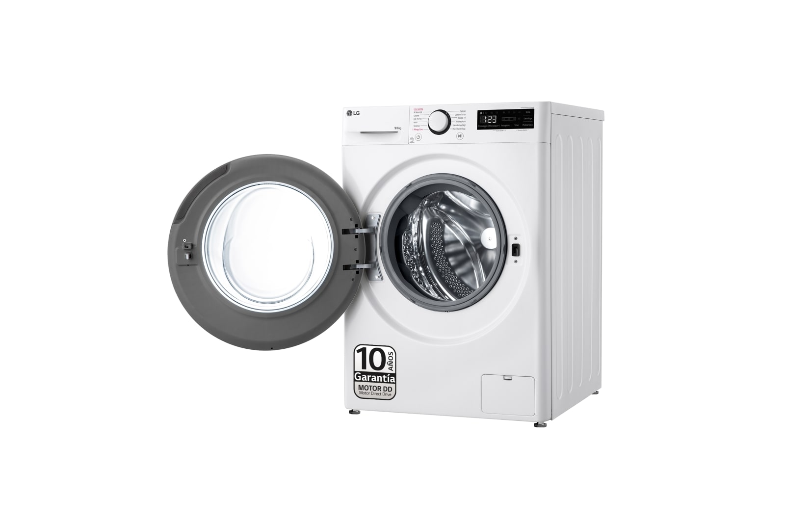 LG Lavasecadora inteligente AI Direct Drive TM, Vapor 9/6kg, 1400rpm, Un 10% más eficiente que A(lavado) /D(secado) Blanca, Serie 500 , F4DR5009A3W