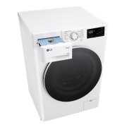 LG Lavasecadora inteligente AI Direct Driveᵀᴹ, Vapor 9/6kg, 1400rpm, Un 10% más eficiente que A(lavado) /D(secado) Blanca, Serie 500, F4DR5509A0W