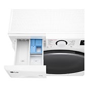 LG 9/6 kg y 1400 rpm Lavasecadora en Blanco, F4DR6009A1W