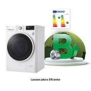 LG Lavasecadora inteligente AI Direct Drive™, con Vapor 8/6kg, 1400rpm, Clasificación B(lavado)/E(secado) Blanca, Serie 310, F4DV3108S0W