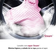 LG Lavasecadora inteligente AI Direct Drive™, con Vapor 8/6kg, 1400rpm, Clasificación B(lavado)/E(secado) Blanca, Serie 310, F4DV3108S0W