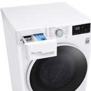 LG Lavasecadora inteligente AI Direct Drive™, con Vapor 8/6kg, 1400rpm, Clasificación B(lavado)/E(secado) Blanca, Serie 310, F4DV3108S0W