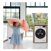 LG Lavasecadora inteligente AI Direct Drive™, con Vapor 8/6kg, 1400rpm, Clasificación B(lavado)/E(secado) Blanca, Serie 310, F4DV3108S0W