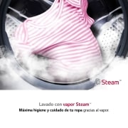 LG Lavasecadora inteligente AI Direct Drive 9/6kg, 1400rpm, Clasificación E, Blanca, Serie 500, F4DV5009S1W