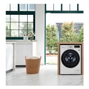 LG Lavasecadora inteligente AI Direct Drive 9/6kg, 1400rpm, Clasificación E, Blanca, Serie 500, F4DV5009S1W