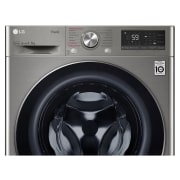 LG Lavasecadora inteligente AI Direct Drive 9/6kg, 1400rpm, Clasificación B(lavado)/E(secado), Inox antihuellas, Serie 500, F4DV5009S2S