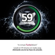 LG Lavasecadora inteligente AI Direct Drive con Autodosificador de detergente 9/6kg, 1400rpm, Clasificación B(lavado)/E(secado), Blanca, Serie 550, F4DV5509SMW