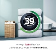 LG Lavasecadora inteligente AI Direct Drive 10,5/7kg, 1400rpm, Clasificación A(lavado)/E(secado), Inox antihuellas, Serie 700, F4DV7010S2S