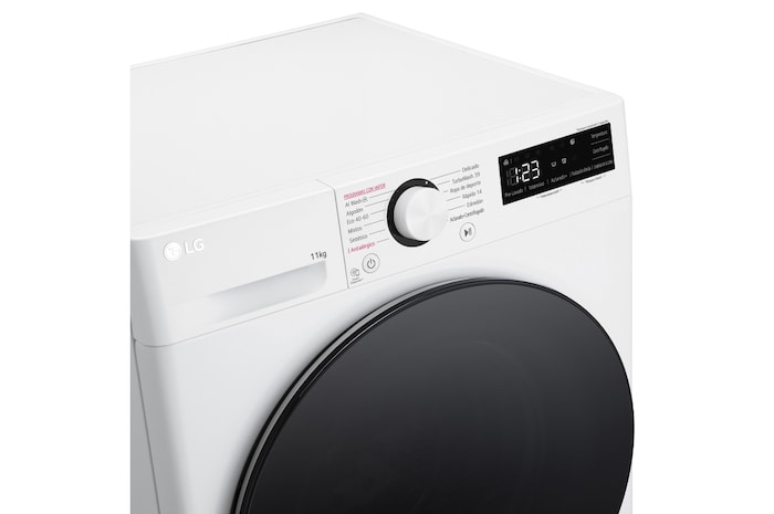 LG Lavadora inteligente AI Direct Drive. TurboWash 360º, Vapor, 11kg , 1400rpm Un 10% más eficiente que A, Serie 600, F4WR6011AGW
