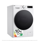 LG Lavadora inteligente AI Direct Drive. TurboWash 360º, Vapor, 11kg , 1400rpm Un 10% más eficiente que A, Serie 600, F4WR6011AGW