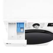 LG Lavadora 10kg , 1400rpm Un 10% más eficiente que A, TurboWash 360º- Steam +, F4WR7010AGW.OBSEXC