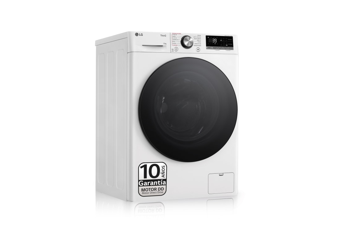 LG Lavadora inteligente AI Direct Drive. TurboWash 360º, Vapor+, 13kg , 1400rpm.Un 20% más eficiente que A, Serie 700, F4WR7013AGW