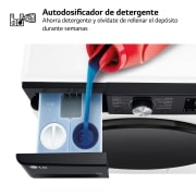 LG Lavadora inteligente AI Direct Drive. TurboWash 360º, Autodosificación,  10kg ,  1400rpm Un 10% más eficiente que A, Serie 750, F4WR7510AGH