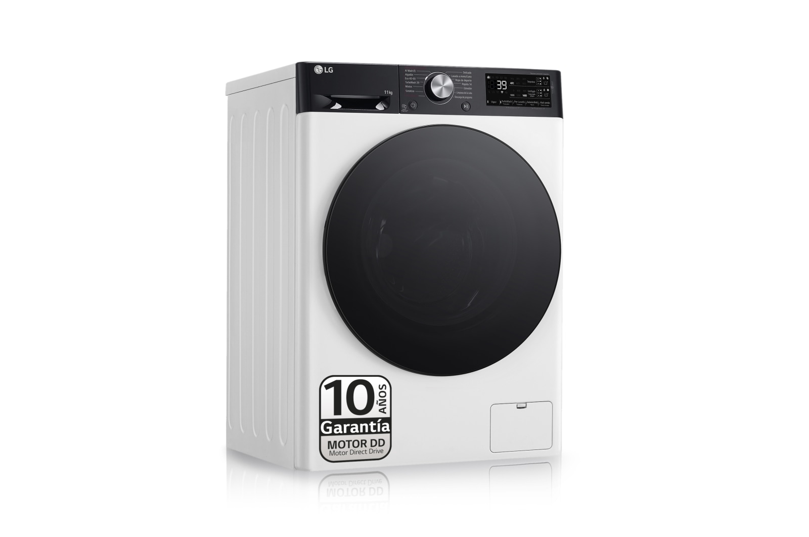 LG Lavadora 11kg ,  1400rpm  Un 10% más eficiente que A, TurboWash 360º-  Dosificador automático detergente, F4WR7511AGH