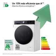 LG Lavadora 11kg ,  1400rpm  Un 10% más eficiente que A, TurboWash 360º-  Dosificador automático detergente, F4WR7511AGH