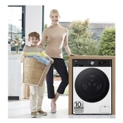 LG Lavadora 11kg ,  1400rpm  Un 10% más eficiente que A, TurboWash 360º-  Dosificador automático detergente, F4WR7511AGH