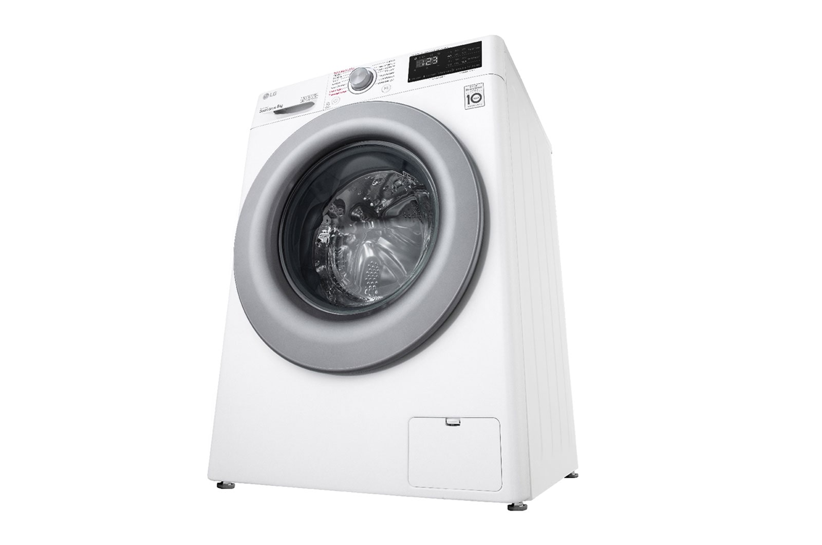 LG Lavadora inteligente AI Direct Drive 8kg, 1400rpm, Clasificación C Blanca, Serie 300, F4WV3008S4W