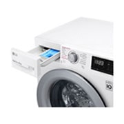 LG Lavadora inteligente AI Direct Drive 8kg, 1400rpm, Clasificación C Blanca, Serie 300, F4WV3008S4W