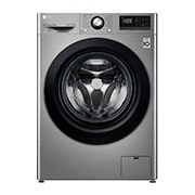 LG Lavadora inteligente AI Direct Drive 8kg, 1400rpm, Clasificación C,  Inox antihuellas, Serie 300, F4WV3008S6S