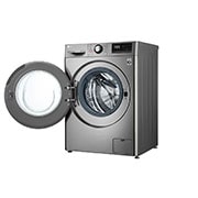 LG Lavadora inteligente AI Direct Drive 8kg, 1400rpm, Clasificación C,  Inox antihuellas, Serie 300, F4WV3008S6S