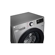 LG Lavadora inteligente AI Direct Drive 8kg, 1400rpm, Clasificación C,  Inox antihuellas, Serie 300, F4WV3008S6S