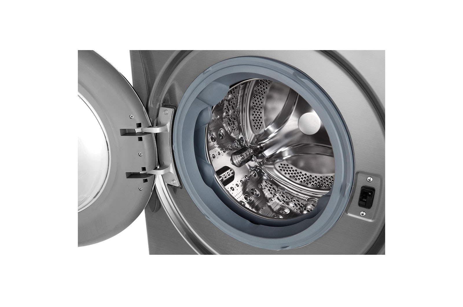 LG Lavadora inteligente AI Direct Drive 8kg, 1400rpm, Clasificación C,  Inox antihuellas, Serie 300, F4WV3008S6S