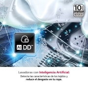LG Lavadora inteligente AI Direct Drive™, 9kg, 1400, Clasificación B, Blanca, Serie 300, F4WV3009N3W