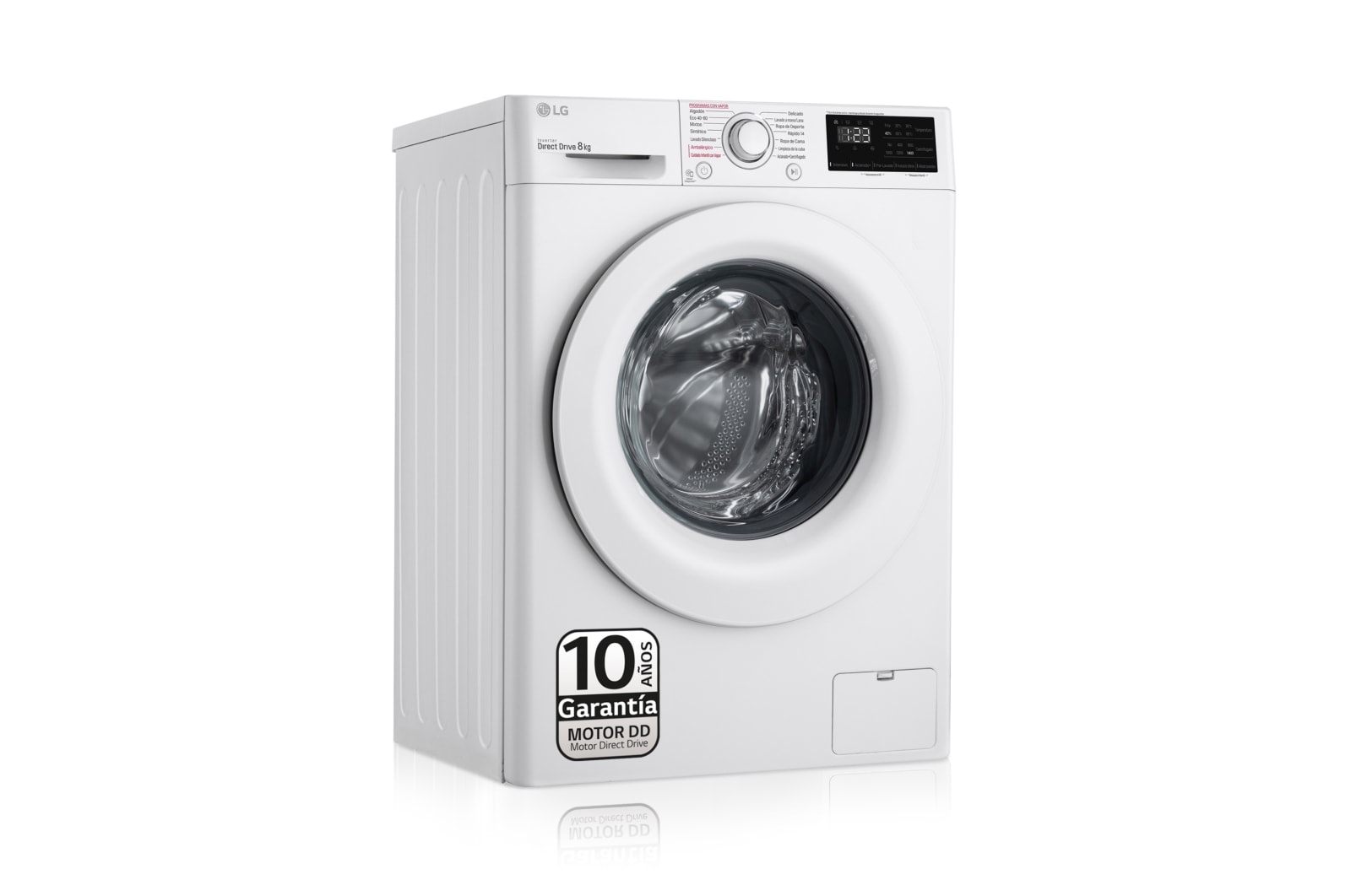 LG Lavadora inteligente AI Direct Drive 9kg, 1400rpm, Clasificación B, Blanca, Serie 300, F4WV3009S3W