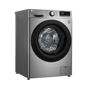 LG Lavadora inteligente AI Direct Drive <sup>TM</sup>, con Vapor, 9kg, 1400 Clasificación A, Inox antihuellas , Serie 300, F4WV309S6SA