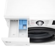 LG Lavadora inteligente AI Direct Drive<sup>TM</sup>, con Vapor, 9kg, 1400 Clasificación A, Blanca , Serie 300, F4WV309S6WA