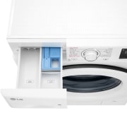 LG Lavadora inteligente  AI Direct Drive TM, con Vapor, autodosificación detergente, 9kg, 1400,  Clasificación B Blanca, Serie 350, F4WV3509S3W
