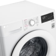 LG Lavadora inteligente  AI Direct Drive TM, con Vapor, autodosificación detergente, 9kg, 1400,  Clasificación B Blanca, Serie 350, F4WV3509S3W