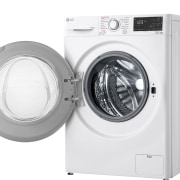 LG Lavadora inteligente AI Direct Drive con autodosificación de detergente, 10,5kg, 1400rpm, Clasificación B, Blanca, Serie 350, F4WV3510S0W