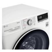 LG Lavadora inteligente AI Direct Drive 10,5kg, 1400rpm, Clasificación B, Blanca, Serie 700, F4WV5010S0W