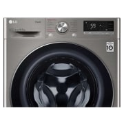 LG Lavadora inteligente AI Direct Drive™, TurboWash 59, 10,5kg, 1400rpm, Clasificación B, Inox antihuellas, Serie 700, F4WV5010S2S