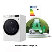 LG Lavadora inteligente AI Direct Drive™, TurboWash 59, 9kg, 1400rpm, Clasificación A, Blanca, Serie 500, F4WV509SMAW