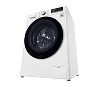 LG Lavadora inteligente  AI Direct Drive con Autodosificación de detergente, 9kg, 1400rpm, Clasificación B, Blanca, Serie 550, F4WV5509SMW