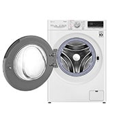 LG Lavadora inteligente  AI Direct Drive con Autodosificación de detergente, 9kg, 1400rpm, Clasificación B, Blanca, Serie 550, F4WV5509SMW