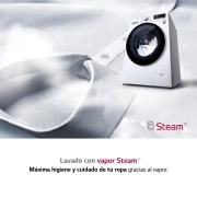 LG Lavadora inteligente AI Direct Drive TM, TurboWash 59,  con autodosificación de detergente,  10,5kg, 1400rpm,  Clasifiación B  Blanca, Serie 550, F4WV5510S1W