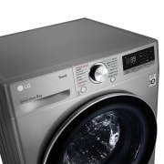 LG Lavadora inteligente AI Direct Drive 9kg, 1400rpm, Clasificación A, Inox antihuellas, Serie 700, F4WV7009S2S