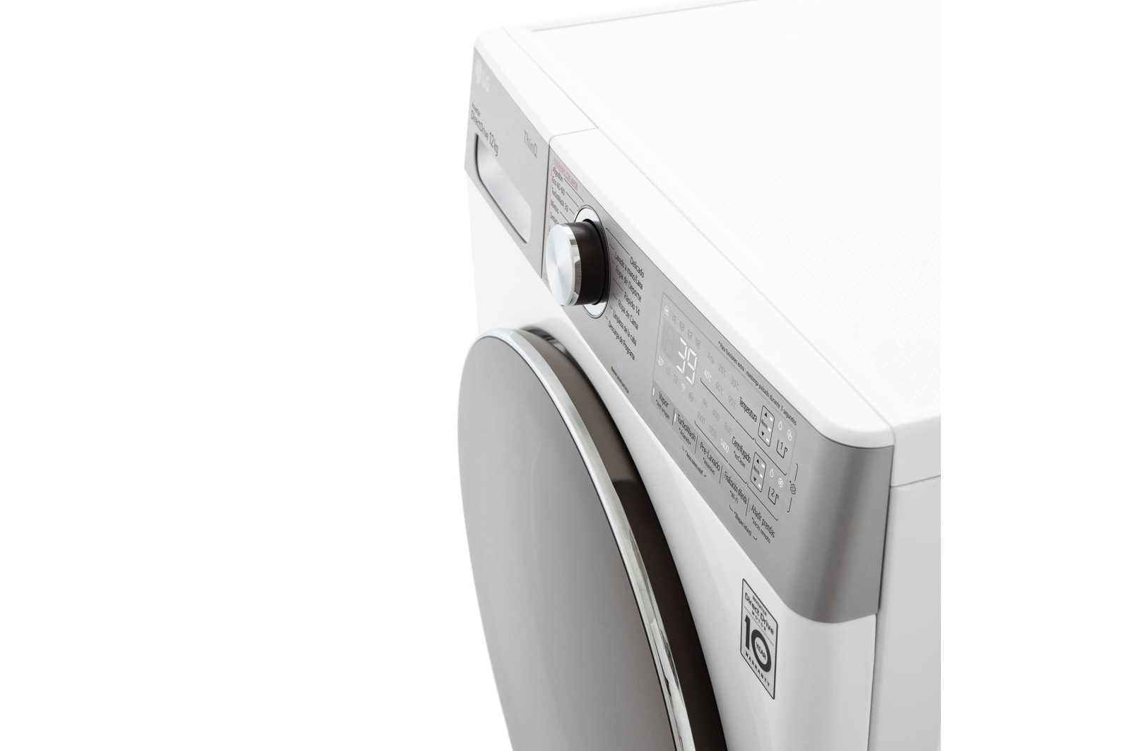 LG Lavadora inteligente AI Direct Drive con Autodosificador de detergente 12kg, 1400rpm, Clasificación A, Blanca, Serie 950, F4WV9512P2W