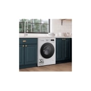 LG Lavadora eficiente 9kg, 1400rpm, A, con vapor, Serie 100, F4X1009NWB